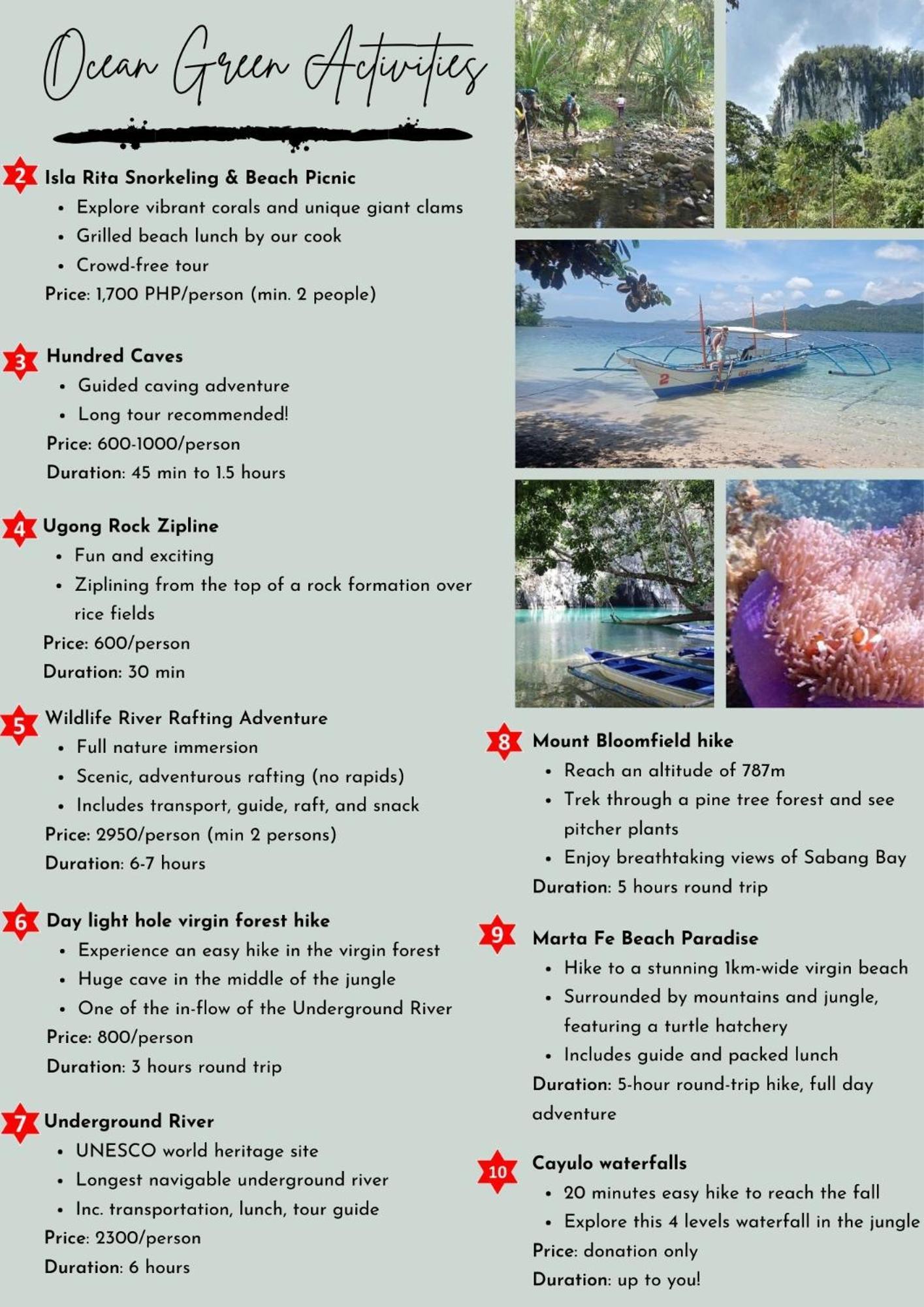 Ocean Green Eco Lodge Puerto Princesa ภายนอก รูปภาพ